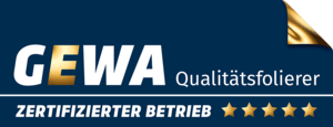 GEWA Qualitaetsfolierer Zertifizierter Betrieb